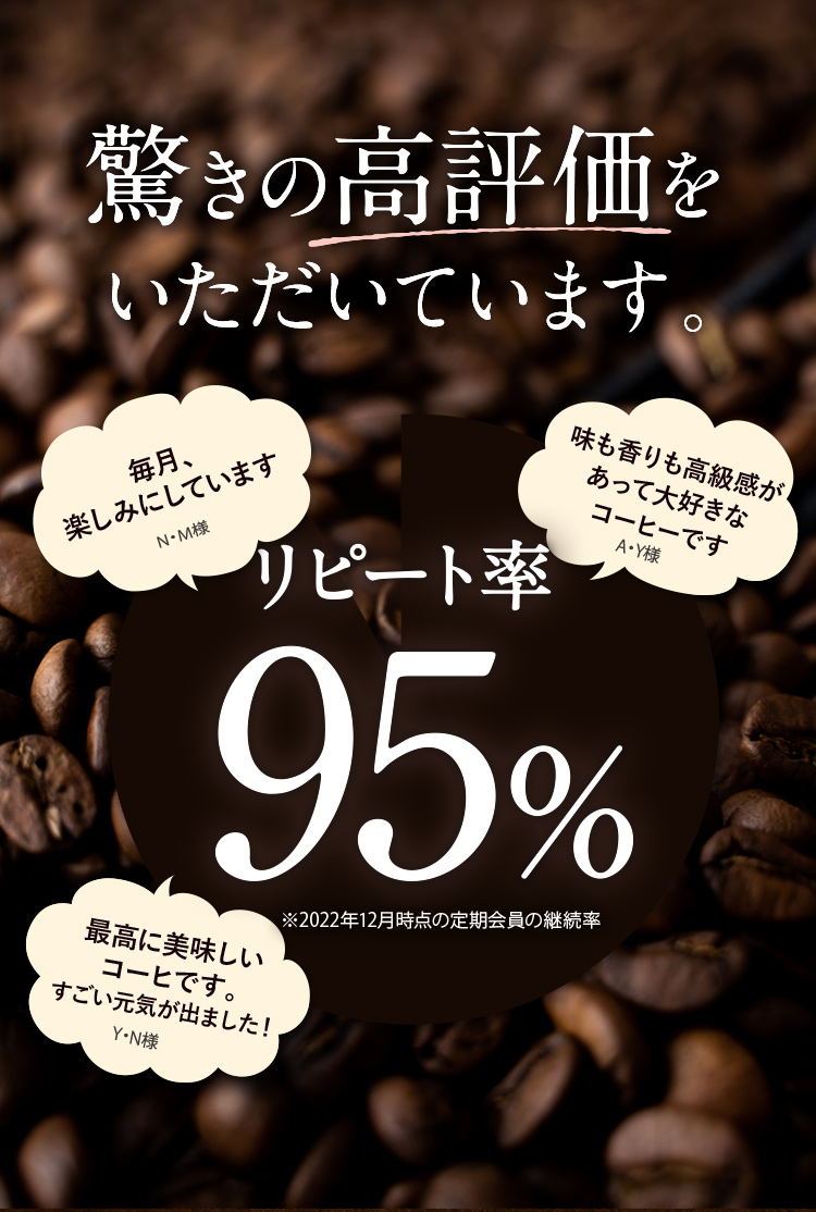 驚きの高評価をいただいています。