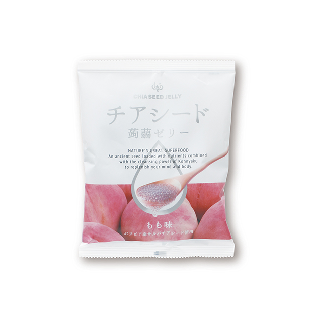 チアシード蒟蒻ゼリー　もも味