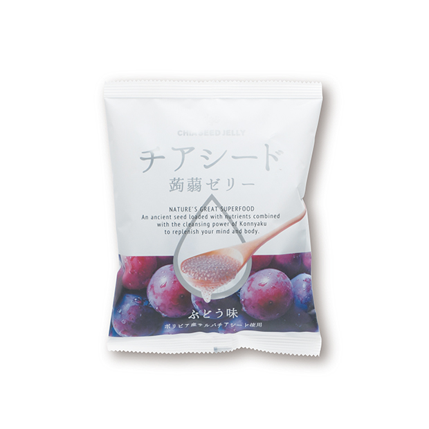 チアシード蒟蒻ゼリー　ぶどう味