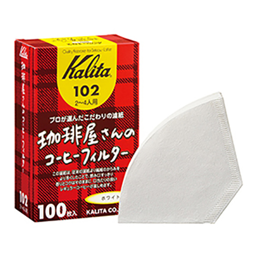 カリタ　珈琲屋さんのコーヒーフィルター102　（台形）（100枚入り）